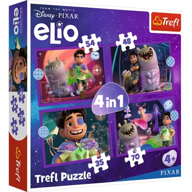 Puzzle 4w1 - Pozaziemskie misje Elio (35+48+54+70 el.) Trefl