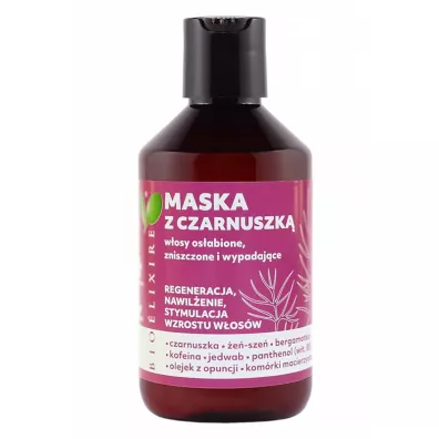 Bioelixire Maska z czarnuszk do wosw osabionych zniszczonych i wypadajcych 300 ml