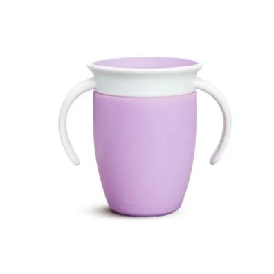 Kubek treningowy z uchwytami Munchkin Miracle 360&deg; 207ml fioletowy
