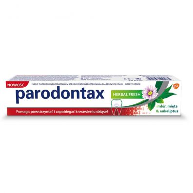 Parodontax Herbal Fresh Toothpaste pasta do zbw przeciw krwawieniu dzise Imbir & Mita & Eukaliptus 75 ml