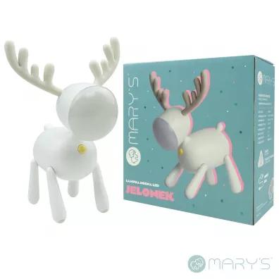 Marys Lampka nocna LED jelonek bia�y