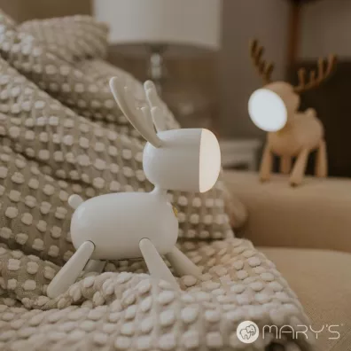 Marys Lampka nocna LED jelonek bia�y