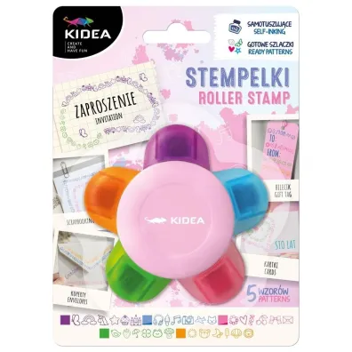 Stempelki Kwiat 5 wzor�w KIDEA Derform
