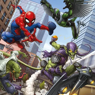 Puzzle 3x49 el. Spider Man w akcji Ravensburger