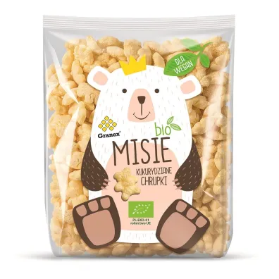 Granex Chrupki kukurydziane misie 80 g Bio