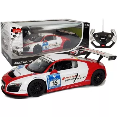 Auto R/C Audi R8 LMS Rastar 1:14 biao-czerwone Leantoys