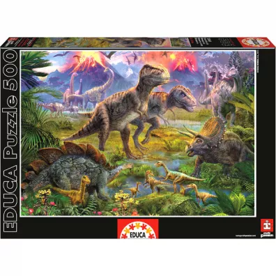 Puzzle 500 el. Zgromadzenie zaurw Educa