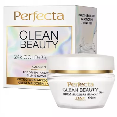 Perfecta Clean Beauty przeciwzmarszczkowy krem do twarzy 50+ 50 ml