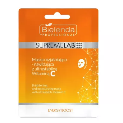 Bielenda Professional SupremeLab Energy Boost maska rozjaniajco-nawilajca z witamin C