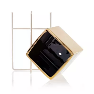 HowHomely Doniczka Mizu Gold White 23 cm