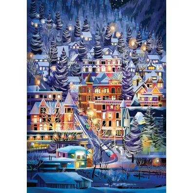 Puzzle 500 Miasteczko narciarskie G3 Cobble Hill