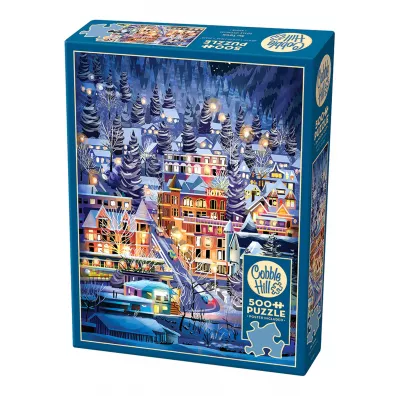 Puzzle 500 Miasteczko narciarskie G3 Cobble Hill