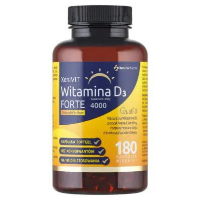Xenico Pharma XeniVIT Witamina D FORTE suplement diety 180 kaps.