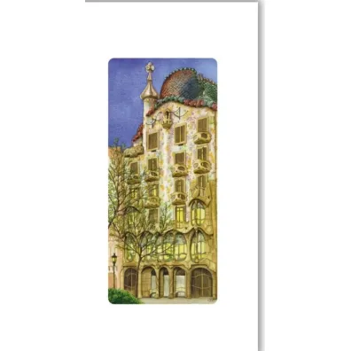 DaVinci Karnet 12x23cm + koperta Gaudi Casa Battlo