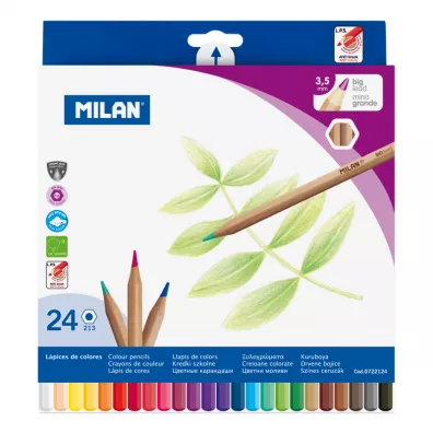 Milan Kredki o��wkowe sze�ciok�tne 24 szt.
