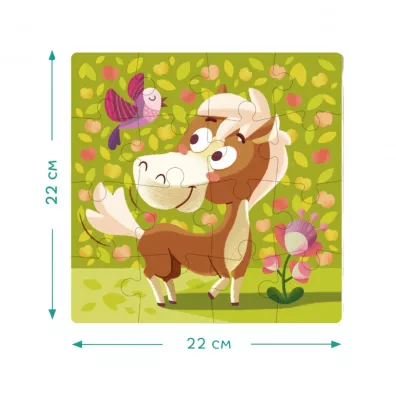 Puzzle 16 el. Konik Dodo