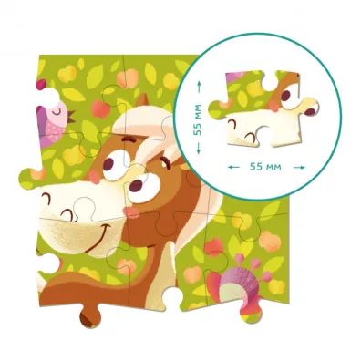 Puzzle 16 el. Konik Dodo