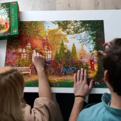 Puzzle 1000 el. Domek pod strzech Trefl