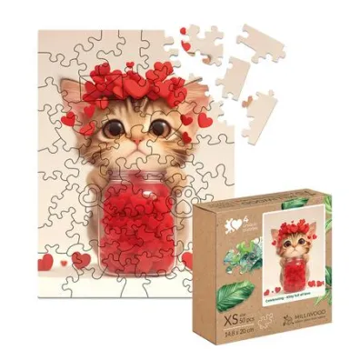 Puzzle drewniane 50 el. Kotek pe�en mi�o�ci Alexander