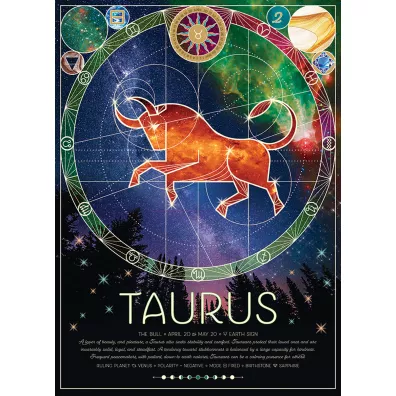 Puzzle 500 el. Znaki zodiaku: Byk Cobble Hill