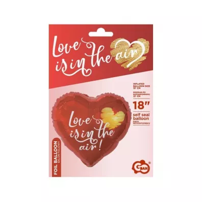 Godan Balon foliowy Love Is In The Air 46cm