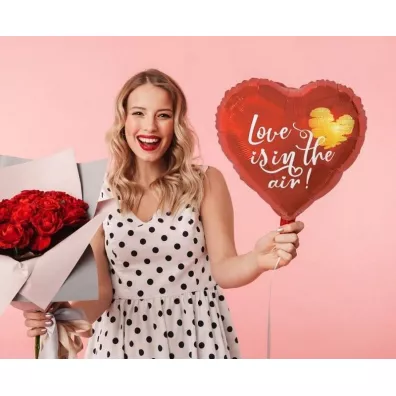 Godan Balon foliowy Love Is In The Air 46cm