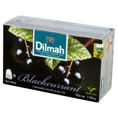 Dilmah Cejloska czarna herbata z aromatem czarnej porzeczki 20 x 1,5 g
