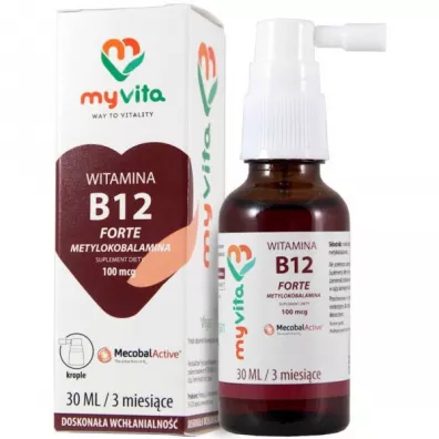 MyVita Krople Witamina B12 Suplement diety 30 ml
