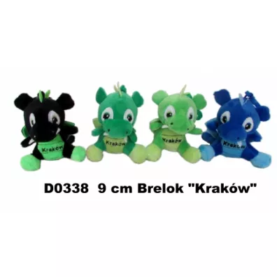 Pluszak Dino brelok z napisem  Krak�w  9 cm SUN-DAY D0338