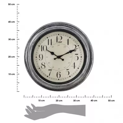 Zegar cienny Nelson Silver 40 cm