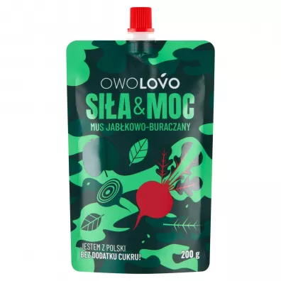 Owolovo Mus jabkowo-buraczany Sia & Moc 200 g