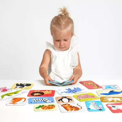 CzuCzu Puzzle do pary Dzikie zwierztka 18m+ Bright Junior Media