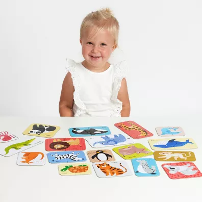 CzuCzu Puzzle do pary Dzikie zwierztka 18m+ Bright Junior Media