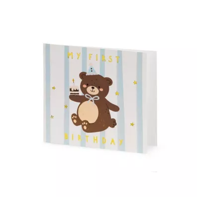 PartyDeco Kartka urodzinowa Mi� mix 14x14cm