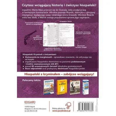 Hiszpa�ski krymina� z �wiczeniami. Empezar de nuevo. Nowy pocz�tek. Poziom A2-B1