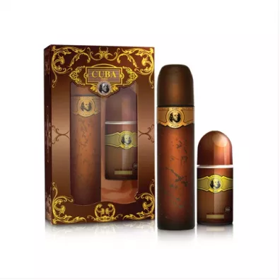 Cuba Original Zestaw dla m�czyzn Woda toaletowa Cuba Gold + Dezodorant w sztyfcie non-alc 100 ml + 50 ml
