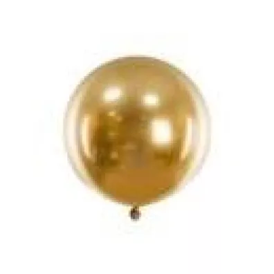 PartyDeco Balon okr�g�y Glossy z�oty 60cm