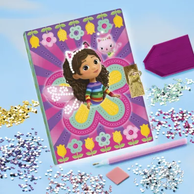 Pami�tnik Notes Haft diamentowy Koci Domek Gabi