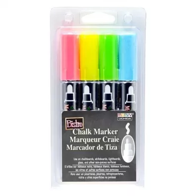 Marvy Markery kredowe Bistro Chalk 4 kolory