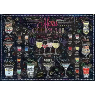 Puzzle 500 el. Karta drink�w Trefl