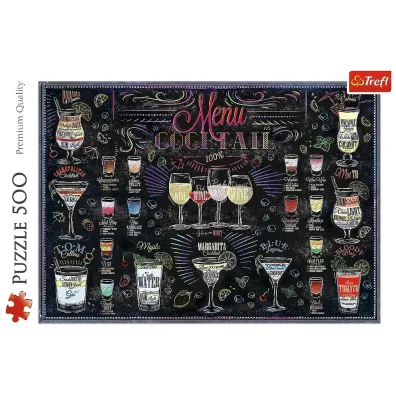 Puzzle 500 el. Karta drink�w Trefl
