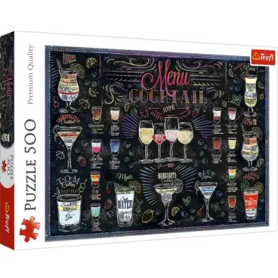 Puzzle 500 el. Karta drink�w Trefl
