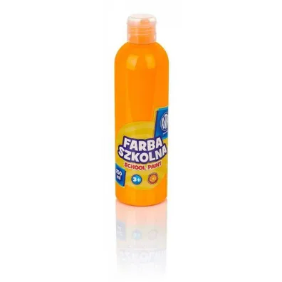 Astra Farba szkolna naturalna tempera fluorescencyjna pomara�czowa 250 ml