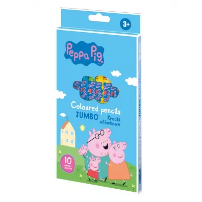 Kredki o��wkowe okr�g�e Peppa Pig 10kol ASTRA