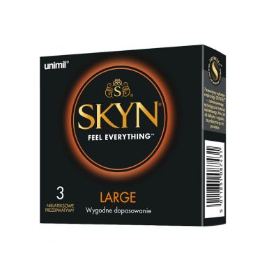 Unimil Skyn Feel Everything Large nielateksowe prezerwatywy 3 szt.