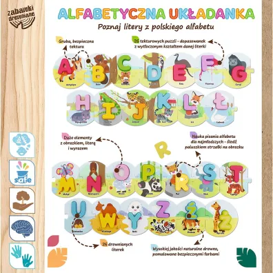 Alfabetyczna uk�adanka drewniana Trefl
