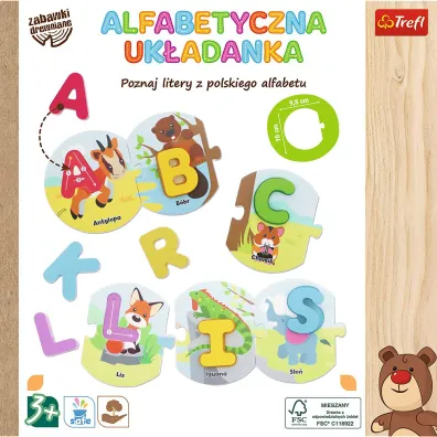 Alfabetyczna uk�adanka drewniana Trefl