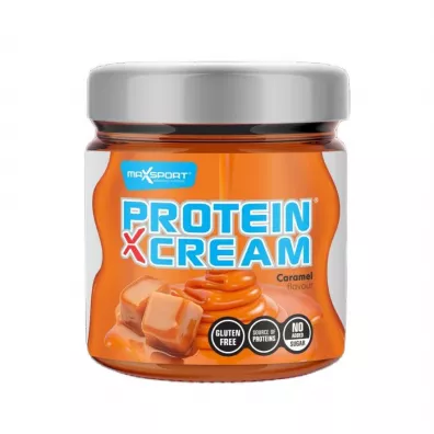 Maxsport Krem proteinowy o smaku karmelowym bez dodatku cukru bezglutenowy 200 g