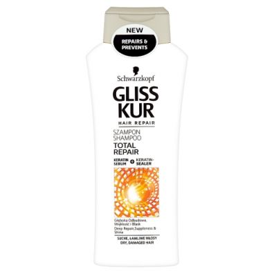 Gliss Kur Total Repair Shampoo głęboko regenerujący szampon do włosów 400 ml