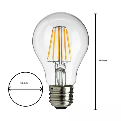 Eko-light arwka Filamentowa LED 5W A60 E27 Neutralna 4000K